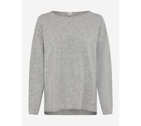 Brax Damen Strickpullover Style LIZ cozy grey, hellgrau, Gr. 38