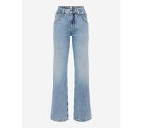 Brax Damen Palazzohose Style MAINE USED BLEACHED BLUE, denim hellblau, Gr. 44K