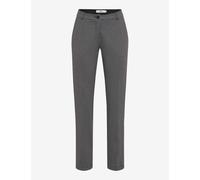 Caprihose BRAX "Style MARON S", Damen, Gr. 44K (22), Kurzgrößen, grau, 84% Polyester, 12% Viskose, 4% Elasthan, Hosen (35174725-22) grau