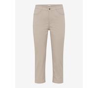 3/4-Hose BRAX "Style MARY C", Damen, Gr. 36, Normalgrößen, beige, Web, 76% Baumwolle, 21% Polyamid, 3% Elasthan, Hosen (88568013-36) beige