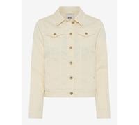 Jeansjacke BRAX "Style MIAMI", Damen, Gr. 44, hellbeige, Denim/Jeans, 91% Baumwolle, 7% Elastomultiester, 2% Elasthan, Jacken Jeansjacke (29541153-44) hellbeige