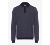 Brax Herren Langarmshirt Style PAROS deep blue, dunkelblau, Gr. M