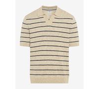 Brax Herren Strickpolo Style PASCAL beach, Beige, Gr. 4XL