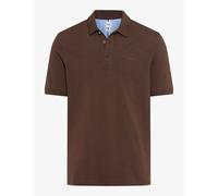 Brax Herren Polohemd Style PETE Hi-Flex Pique Pima Cotton dunkelbraun Gr. M