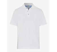 BRAX Poloshirt Style Pete Weiß – 96% Baumwolle, 4% Elasthan – Gr. L