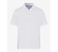 BRAX Poloshirt Style Pete Weiß – 96% Baumwolle, 4% Elasthan – Gr. L
