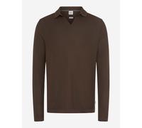 BRAX PRINCETON Langarm Polo chocolate 70441900 70-0086-52 XL