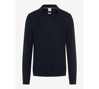Poloshirt BRAX "Style PRINCETON", Herren, Gr. 5XL (64/66), blau (navy), 50% Baumwolle, 50% Modal, Shirts (69937439-5XL) navy