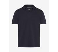 Poloshirt BRAX "Style PRINCETON", Herren, Gr. M (50), schwarz (nachtblau), 100% Baumwolle, Shirts (14245453-M) nachtblau