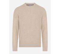 Brax Regular Fit Strickpullover Rundhalsbeach, Einfarbig