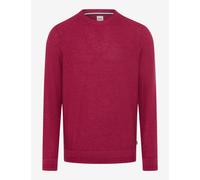Brax Herren Strickpullover Style RICK magenta, dunkelrot, Gr. L
