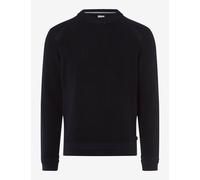 Rundhalspullover BRAX "Style ROY", Herren, Gr. XXXL (58/60), blau (navy), 44% Baumwolle, 29% Polyacryl, 27% Wolle, Langarm, Pullover (31957415-XXXL) navy