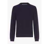 Brax Regular Fit Strickpullover Rundhalsviolett, Einfarbig