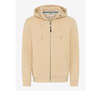 Brax Herren Sweatjacke Style SAMMY cream, hellbeige, Gr. M