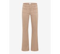5-Pocket-Hose BRAX "Style SHAKIRA", Damen, Gr. 44K (22), Kurzgrößen, grau (taupe), 40% Lyocell, 28% Modal, 17% Baumwolle, 12% Elastomultiester, 3% Elasthan, Hosen (36427622-22) taupe