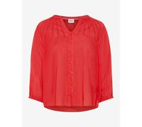 Brax Damen Bluse Style Valesca Kurzarm 100% Baumwolle hibiscus Gr. 42