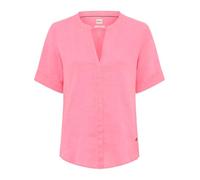 Kurzarmbluse BRAX "Style VERI", Damen, Gr. 42, rot, 100% Leinen, Blusen (74474660-42) rot