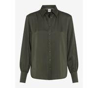 Klassische Bluse BRAX "Style VIC", Damen, Gr. 42, grün (dunkelgrün), 100% Viskose, Blusen (10446629-42) dunkelgrün