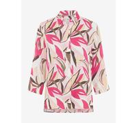 Kurzarmbluse BRAX "Style VICKI", Damen, Gr. 44, pink, Web, 100% Leinen, Blusen (73033512-44) pink