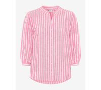 Klassische Bluse BRAX "Style VIOLET", Damen, Gr. 36, pink, Web, 55% Leinen, 44% Viskose, 1% Metallfaser, Blusen Bluse (22370833-36) pink