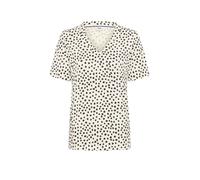 Kurzarmshirt BRAX "Style CARINA S", Damen, Gr. 40, braun, 47% Baumwolle, 47% Modal, 6% Elasthan, V-Ausschnitt, Shirts (58132135-40) braun
