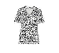 Kurzarmshirt BRAX "Style CARINA S", Damen, Gr. 46, navy, 47% Baumwolle, 47% Modal, 6% Elasthan, V-Ausschnitt, Shirts (78262131-46) navy
