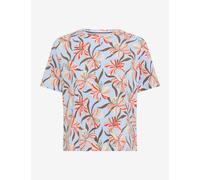 Kurzarmshirt BRAX "Style CARA S", Damen, Gr. 42, dunkelblau, 47% Baumwolle, 47% Modal, 6% Elasthan, Rundhals, Shirts (74852251-42) dunkelblau