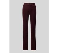 5-Pocket-Hose BRAX "Style MILEY S", Damen, Gr. 44K (22), Kurzgrößen, rot (dunkelviolett), Web, 75% Baumwolle, 24% Lyocell, 1% Elasthan, Hosen 5-Pocket-Hose (31626736-22) dunkelviolett