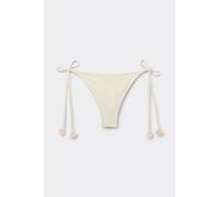 Brazilian-bikinihose Floral Crochet Weiß L