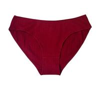 Brazilian Slip Damen Persönlichkeitsdesign Einfarbiges Freizeithöschen Einfaches und exquisites Design Damen UnterwäSche Nahtlos (Red, M)