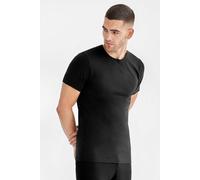 Bread & Boxers 2-Pack T-Shirts CREW NECK aus Bio-Baumwolle schwarz (black) XL