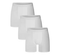Bread & Boxers Bread and Boxers Brief Boxer Long Leg 3P Weiß Ökologische Baumwolle Large Herren