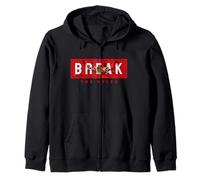 Break The Rules Wild Tiger Quotes Illustration Graphic Kapuzenjacke