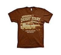 Breaking Bad - Heisenberg's Desert Tours Official Licensed T-Shirt, X-Large, Brown