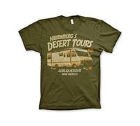 Breaking Bad - Heisenberg's Desert Tours Official Licensed T-Shirt, X-Large, Olive