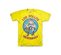 Breaking Bad Officially Licensed Merchandise Los Pollos Hermanos T-Shirt (Yellow), Small