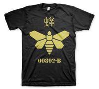 Breaking Bad Offizielles Lizenzprodukt Methlamine Barrel Bee Herren T-Shirt Groß & Hoch Herren T-Shirt (Schwarz), 4XL