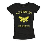Breaking Bad T-Shirt für Damen Aufdruck Heisenberg Industries schwarz Größe S