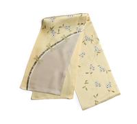 BREEZE NOUTHERLY Women's 100% Silk Scarf,Seidenschal Damen 100% Seide, Bunte Luxuriöse Schals, Buttergelbe Blume-17X150