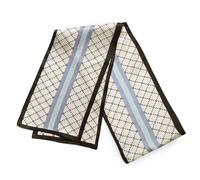 BREEZE NOUTHERLY Women's 100% Silk Scarf,Seidenschal Damen 100% Seide, Bunte Luxuriöse Schals, Schwarz-Beige-Karo-17X150