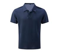 Breeze Poloshirt Herren Kurzarm Atmugsaktiv Strukturiertes Business Shirt Comfort Fit Sommer Polohemd mit Brusttasche Gerader Schnitt Golf T-Shirt für Alltag Büro und Outdoor