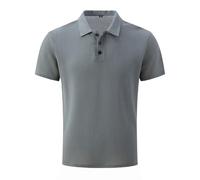 Breeze Poloshirt Herren Kurzarm Atmugsaktiv Strukturiertes Business Shirt Comfort Fit Sommer Polohemd mit Brusttasche Gerader Schnitt Golf T-Shirt für Alltag Büro und Outdoor