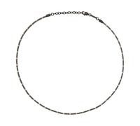 Breil B Rocks pink and black men's necklace TJ3553 316L steel with hematite stone