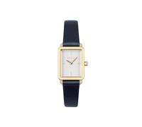 Breil Damen Armbanduhr CARRÉ mit blauen Lederarmband, 5 Bar, Gehäusegröße: 20x24 mm, TW2026