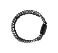 BREIL - Damenarmband Element Small Stardust aus der Kollektion MAGNETICA SYSTEM TJ2938 - Damenschmuck, Armband ist veränderbar u. mit anderen Stücken der Kollektion kombinierbar - Stahl/Hämatit, 19 cm