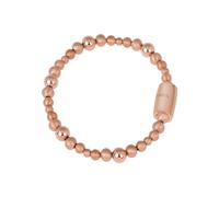 Breil Armband Small Sun Element mit Magnet-Verschluss aus poliertem Stahl mit kleinen Kugeln in der Farbe Rosé, Länge: 19 cm, TJ2936