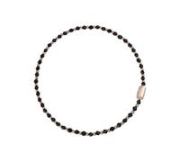 Breil - Damenhalsband Magnetica System Collection TJ3048 - Damenschmuck - Halsband aus Edelstahl für Damen, mit Kugeln aus Poliertem Stahl (Pink IP) und Facettierten Onyxkugeln - Maximale Länge 45 cm