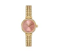 BREIL Damenuhr, Kollektion Bubble, Quarzuhrwerk, wasserdicht bis 50 m, Geschenkideen für Damen, Gold / Rosa, 22, Modisch, leger