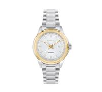 Breil Damenuhr TW2127 VELOUR Zifferblatt einfarbig Champagner Uhrwerk nur Zeit - 3 automatische Lanzetten und Armband aus Stahl Silber, silber / schwarz, 32, Modern