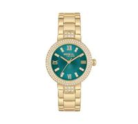 Breil Dancefloor women's time-only watch with green background EW0726 gold-plated steel with crystals